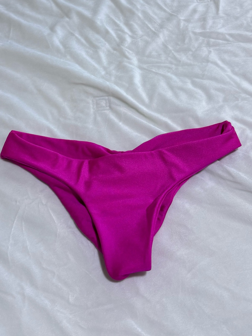 Magenta Cheeky Rouched Bikini Bottom - Women's Swim